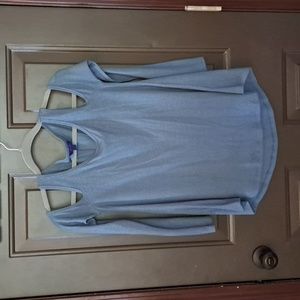 Aeropostale moss green cold-shoulder tunic